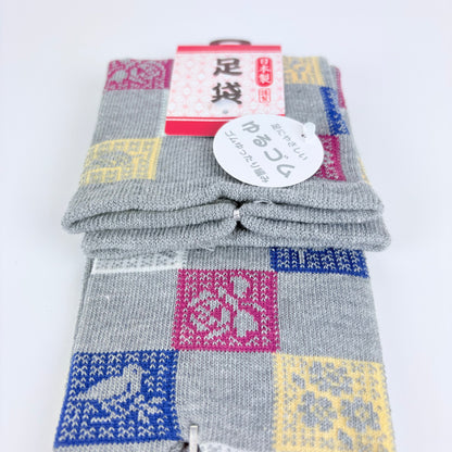 Tabi ponožky – Patchwork vzor | 22–25 cm | Made in Japan