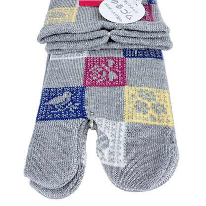 Tabi ponožky – Patchwork vzor | 22–25 cm | Made in Japan