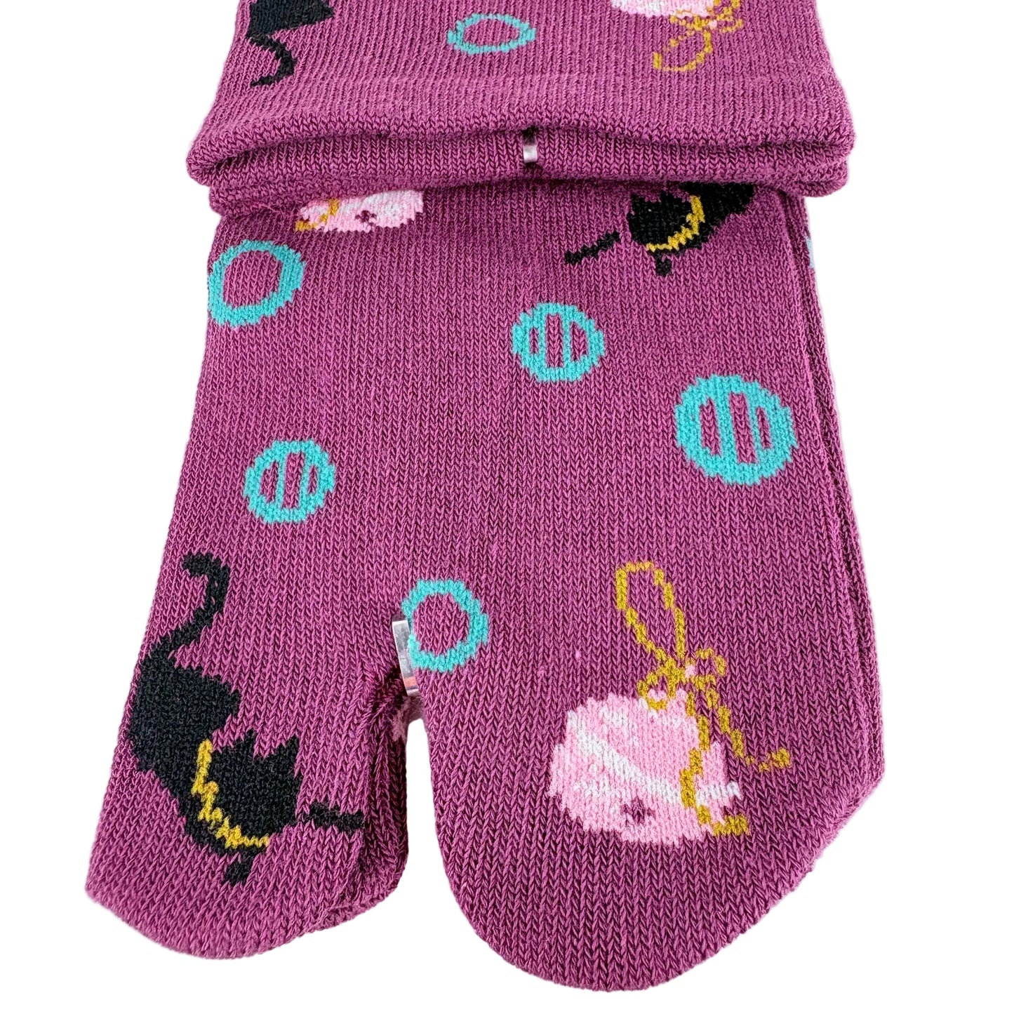 Tabi ponožky – Kočky & puntíky | 23–25 cm | Made in Japan