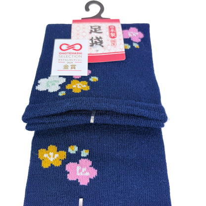 Tabi ponožky – Jemné květy | 23–25 cm | Made in Japan