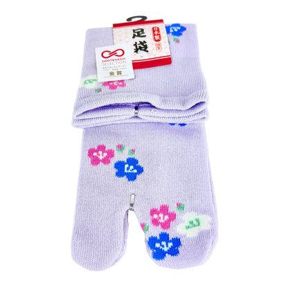 Tabi ponožky – Jemné květy | 23–25 cm | Made in Japan