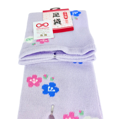 Tabi ponožky – Jemné květy | 23–25 cm | Made in Japan