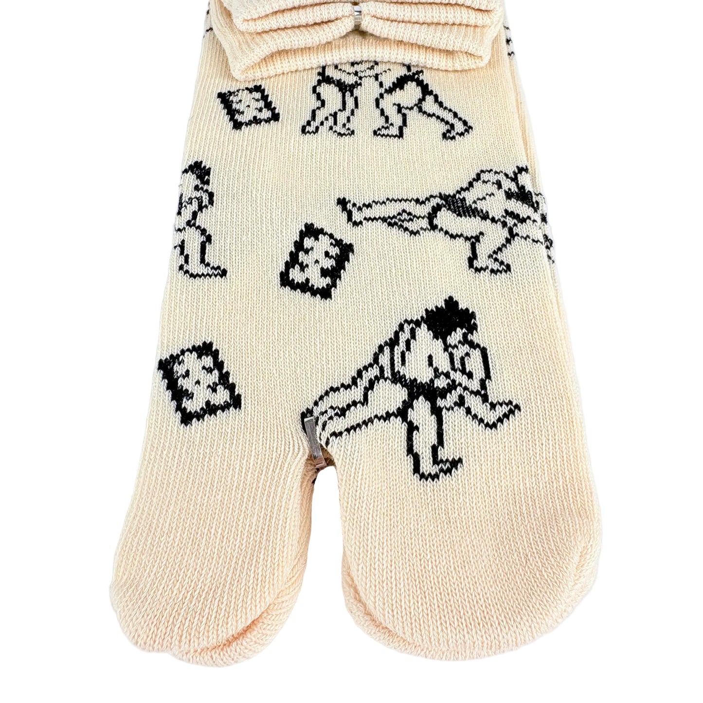 Tabi ponožky – Sumo vzor béžová | Made in Japan