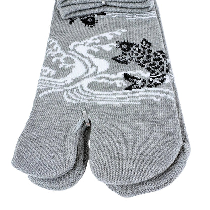 Tabi ponožky – Koi kapr & voda | 4 barvy | Made in Japan