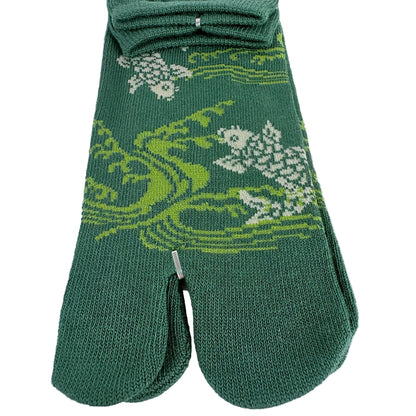 Tabi ponožky – Koi kapr & voda | 4 barvy | Made in Japan