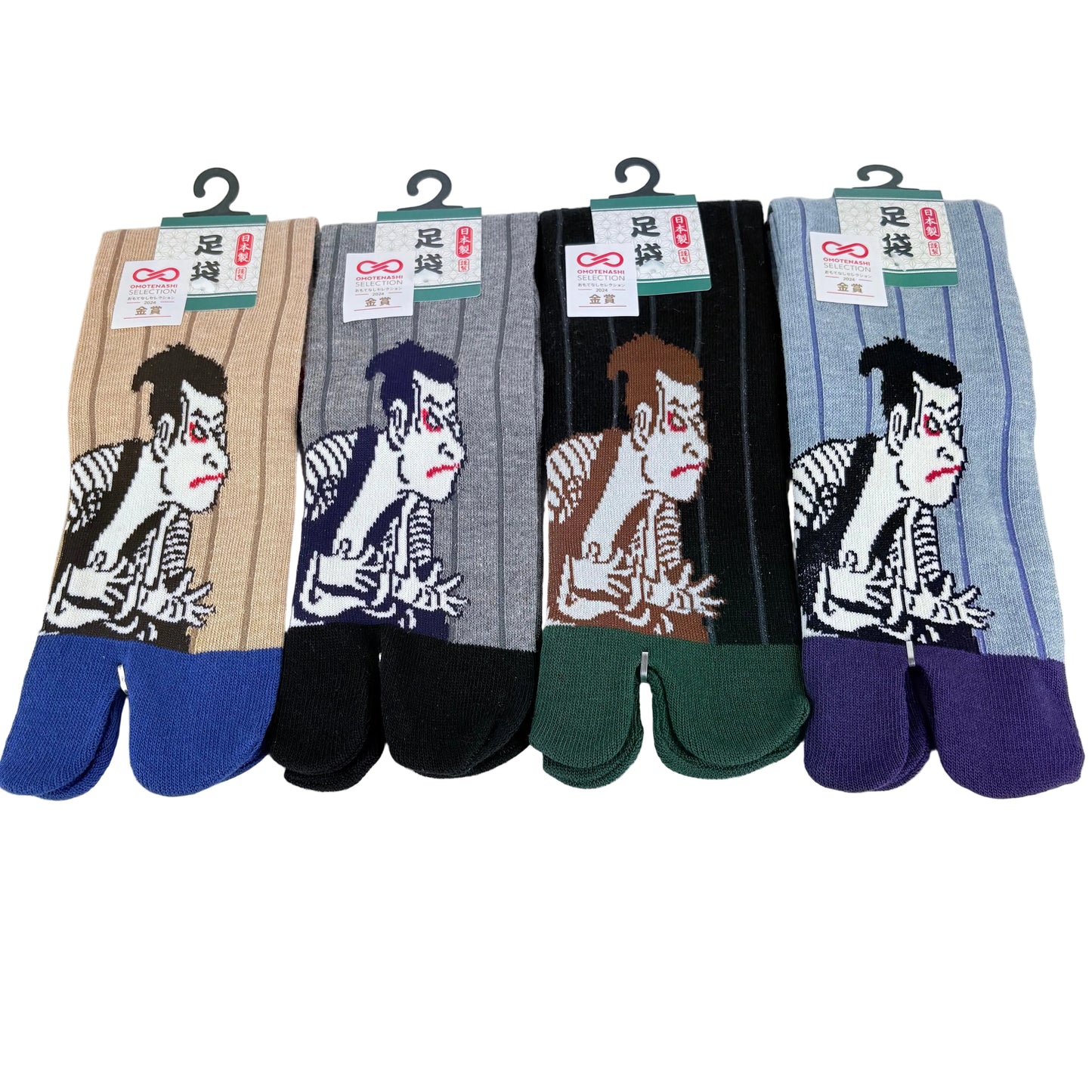 Tabi ponožky – Ukiyo-e postava | 5 barev | Made in Japan