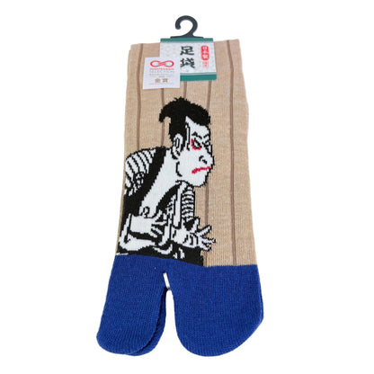 Tabi ponožky – Ukiyo-e postava | 5 barev | Made in Japan