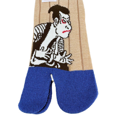 Tabi ponožky – Ukiyo-e postava | 5 barev | Made in Japan