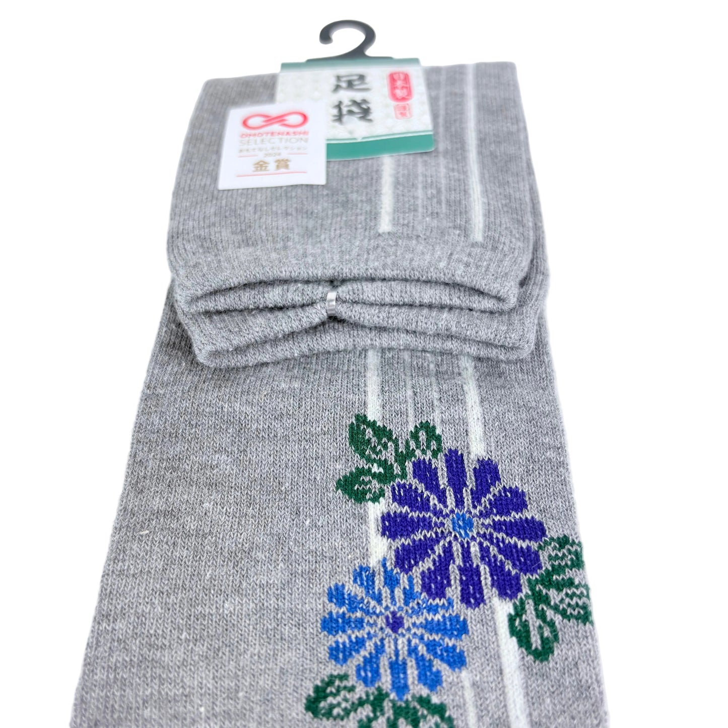 Tabi ponožky – Květinový motiv & pruhy | 3 barvy | Made in Japan