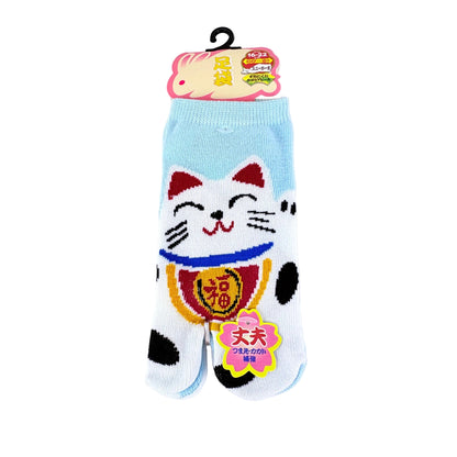 Dětské Tabi ponožky – Maneki Neko (招き猫) | nízký střih | 5 barev | Japonský design