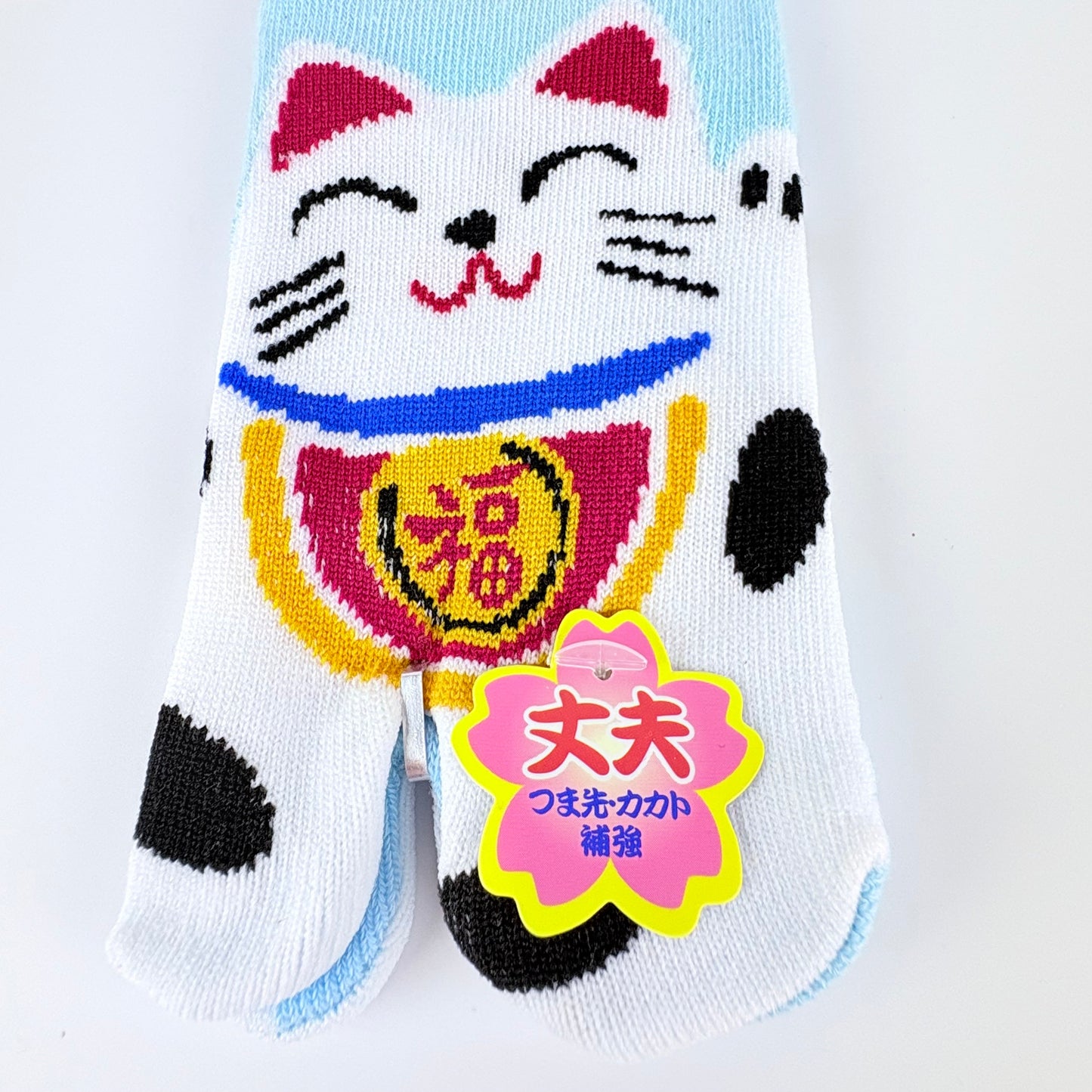 Dětské Tabi ponožky – Maneki Neko (招き猫) | nízký střih | 5 barev | Japonský design