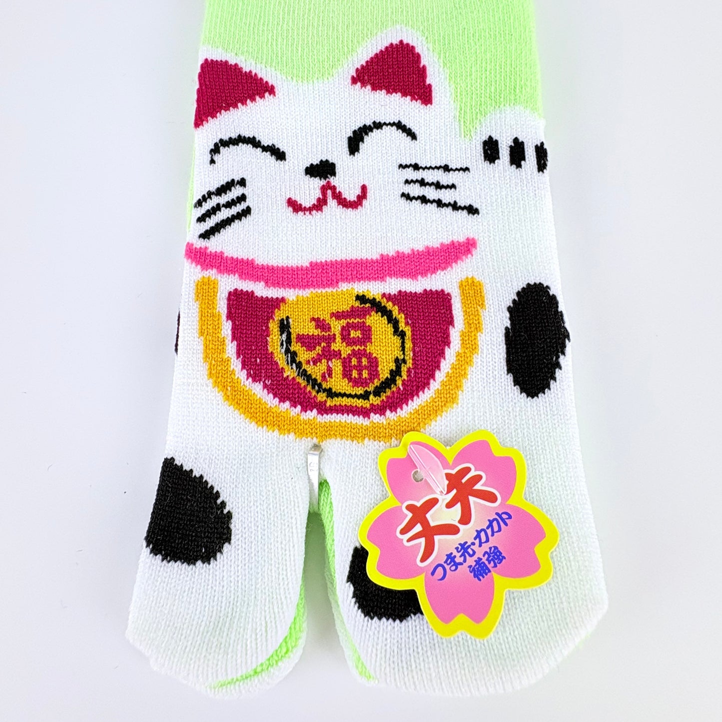 Dětské Tabi ponožky – Maneki Neko (招き猫) | nízký střih | 5 barev | Japonský design