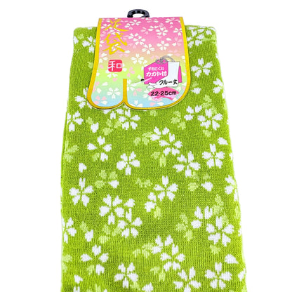 Tabi ponožky – Sakura Pattern (桜柄) | vyšší střih | 4 barvy | Japonský design