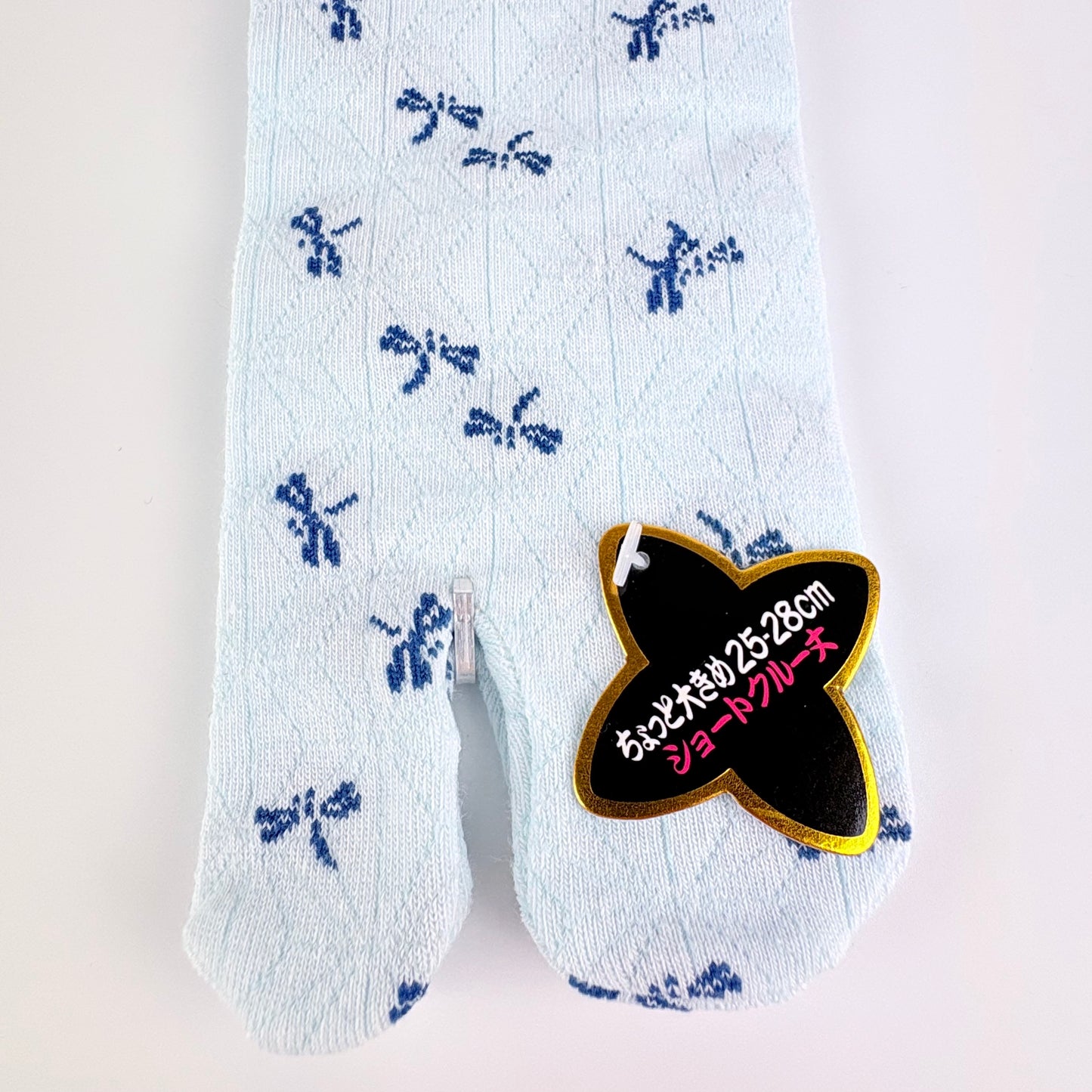 Tabi ponožky – Vážky & Asanoha vzor | vyšší střih | 3 barvy | Japonský design