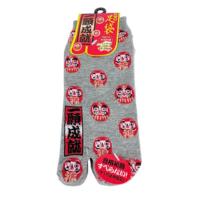 Tabi ponožky – Daruma & přání úspěchu | nízký střih | 4 barvy | Japonský design