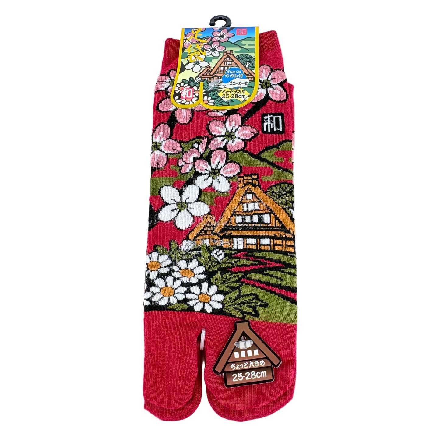 Tabi ponožky – Shirakawa-go & Sakura | 5 barev | Japonský design
