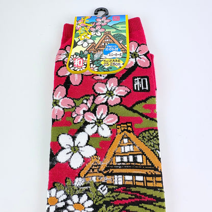 Tabi ponožky – Shirakawa-go & Sakura | 5 barev | Japonský design