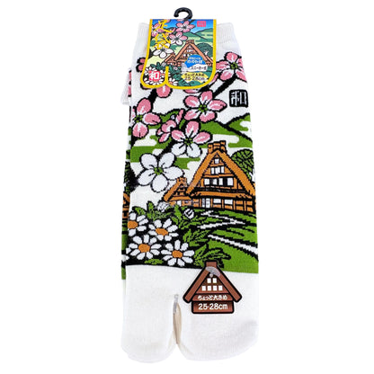 Tabi ponožky – Shirakawa-go & Sakura | 5 barev | Japonský design