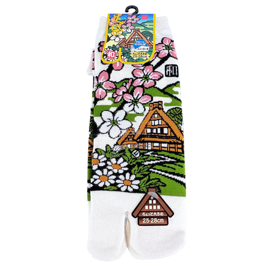 Tabi ponožky – Shirakawa-go & Sakura | 5 barev | Japonský design