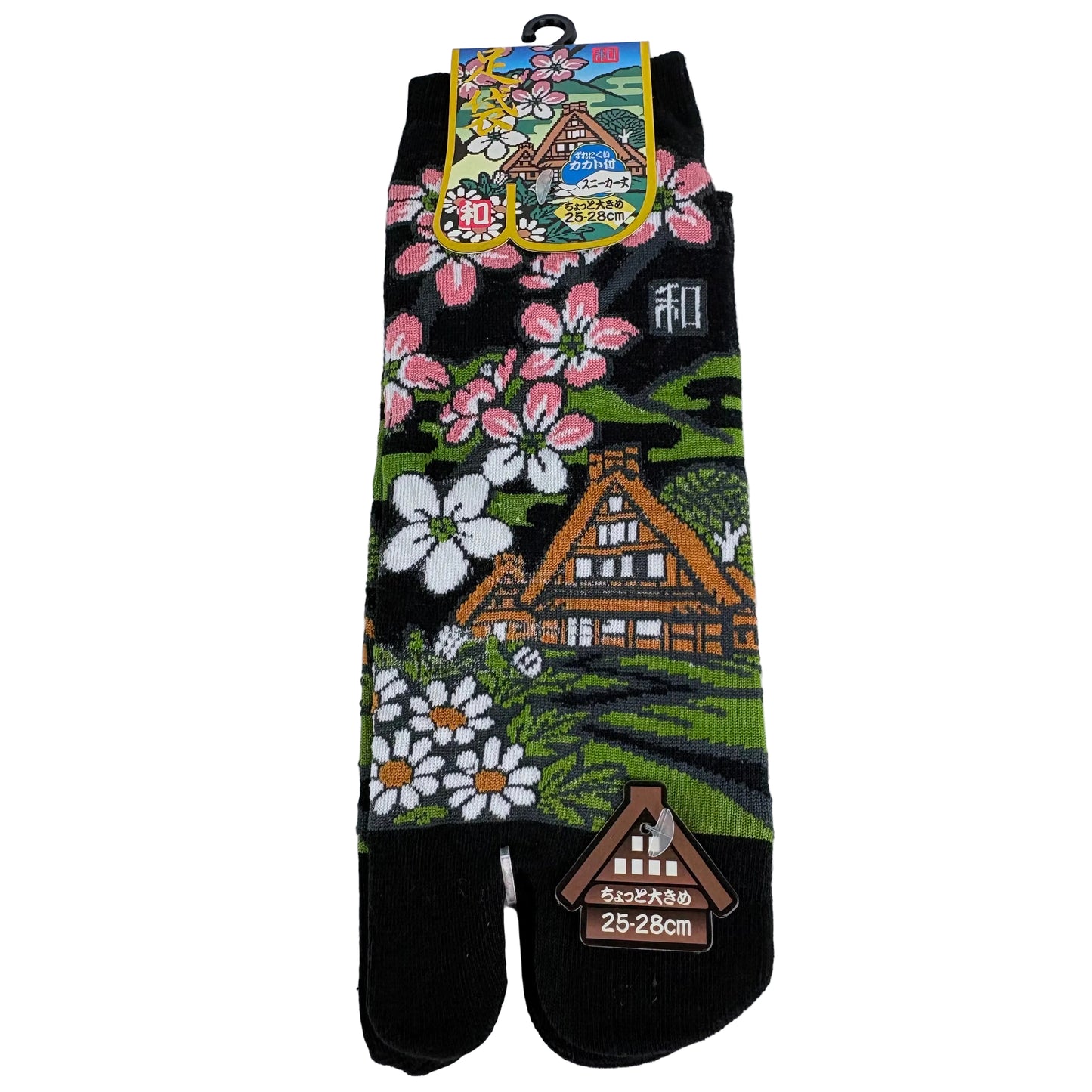 Tabi ponožky – Shirakawa-go & Sakura | 5 barev | Japonský design