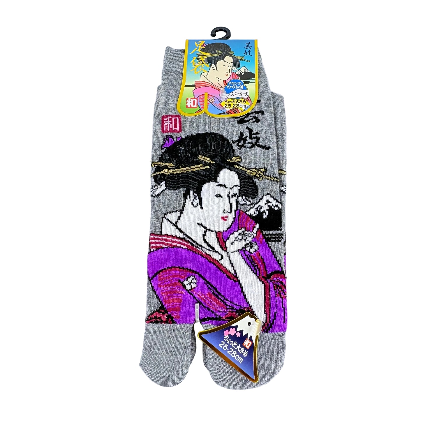 Tabi ponožky – Geisha & Mount Fuji | 4 barvy | Japonský design