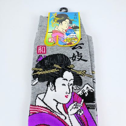 Tabi ponožky – Geisha & Mount Fuji | 4 barvy | Japonský design