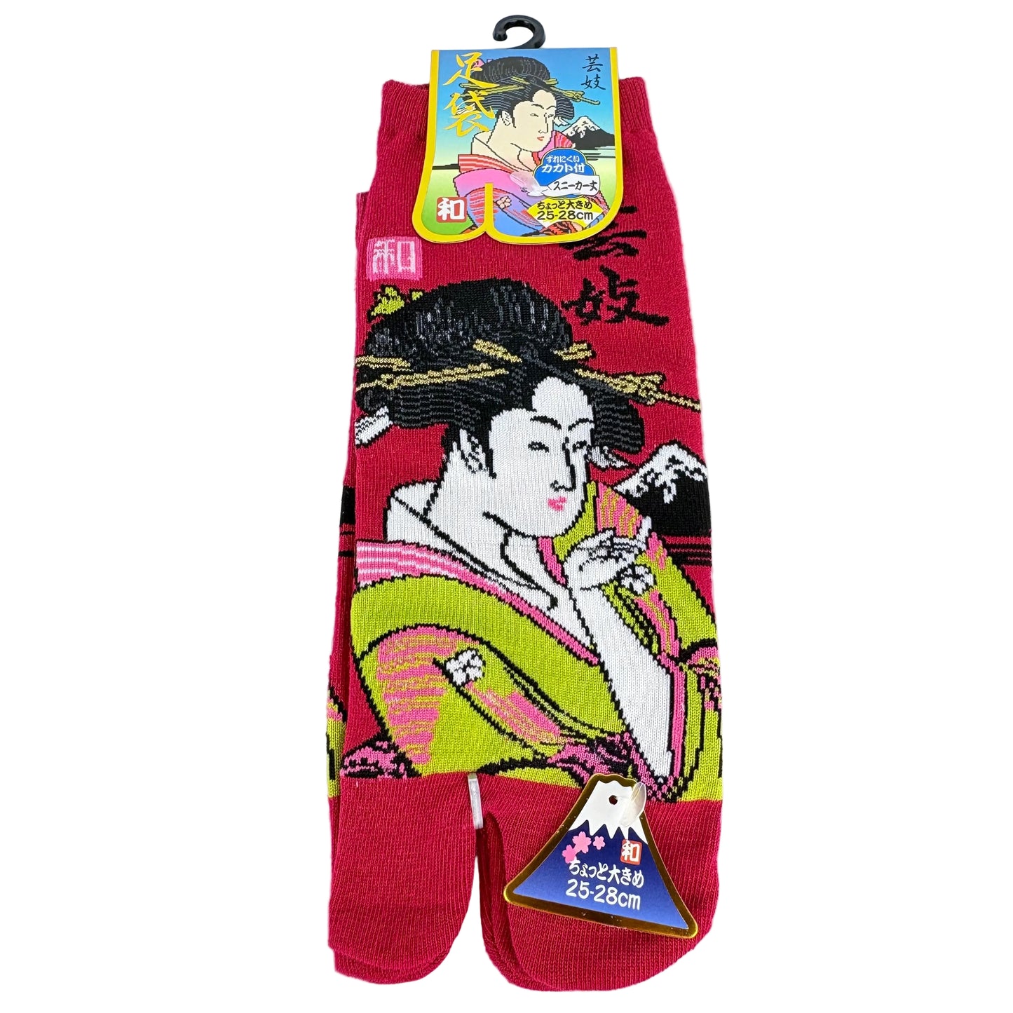 Tabi ponožky – Geisha & Mount Fuji | 4 barvy | Japonský design