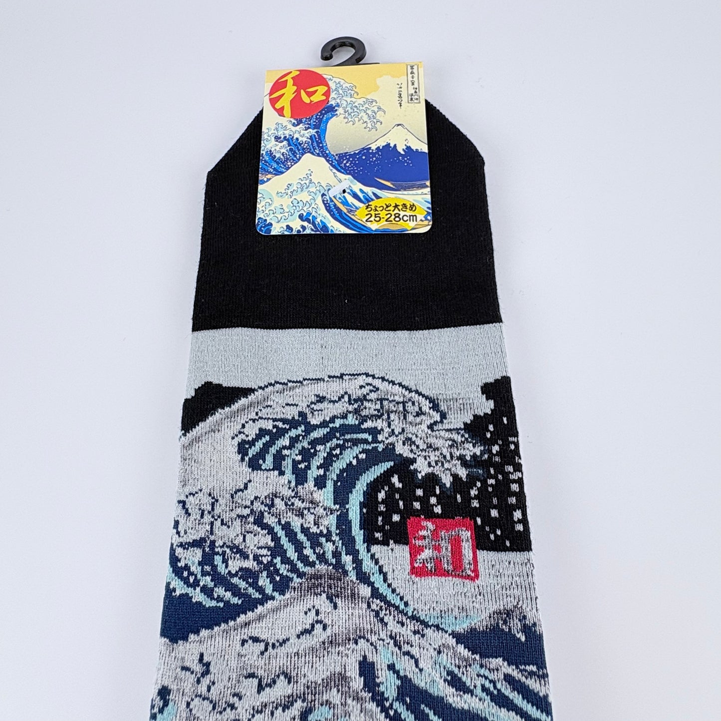 Nízké ponožky – Velká vlna (Great Wave) | Japonský design | 25–28 cm