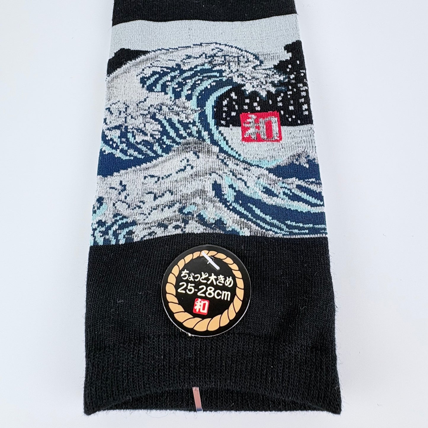 Nízké ponožky – Velká vlna (Great Wave) | Japonský design | 25–28 cm