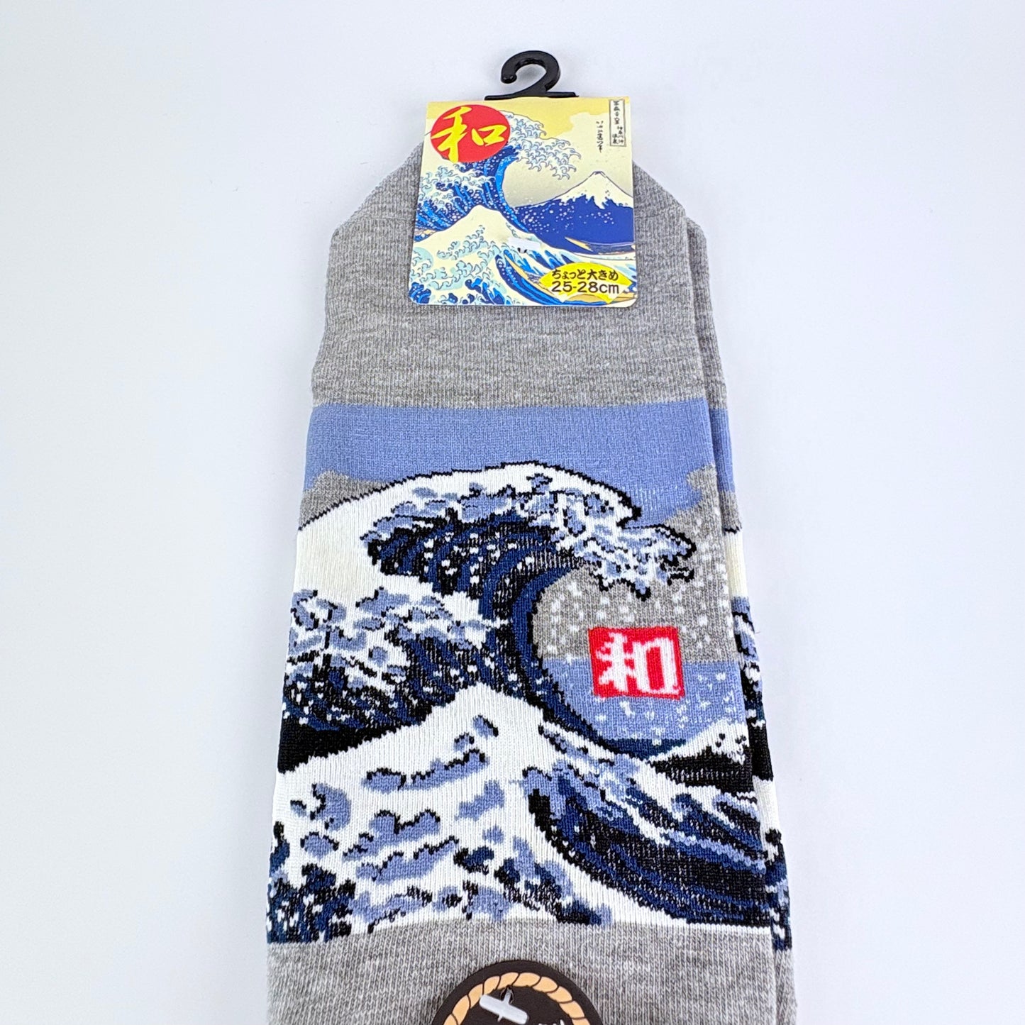 Nízké ponožky – Velká vlna (Great Wave) | Japonský design | 25–28 cm