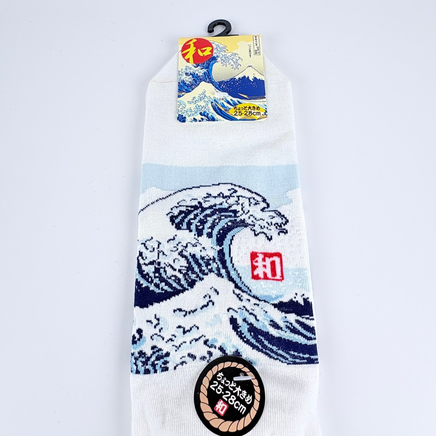 Nízké ponožky – Velká vlna (Great Wave) | Japonský design | 25–28 cm