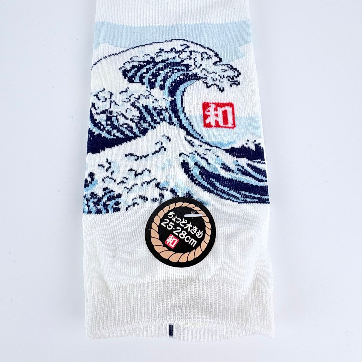 Nízké ponožky – Velká vlna (Great Wave) | Japonský design | 25–28 cm