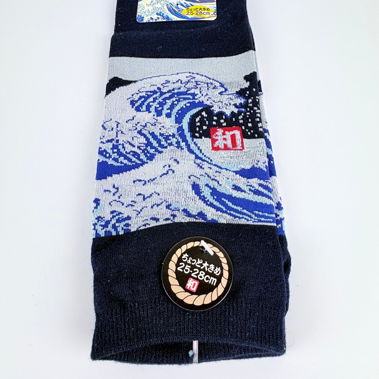 Nízké ponožky – Velká vlna (Great Wave) | Japonský design | 25–28 cm
