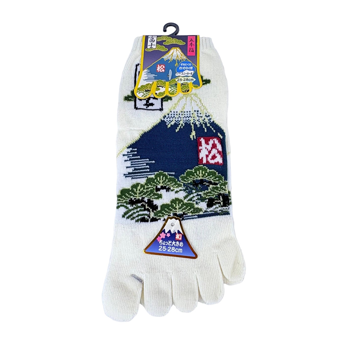 Pětiprsté ponožky – Mount Fuji & krajina | 4 barvy | Japonský design