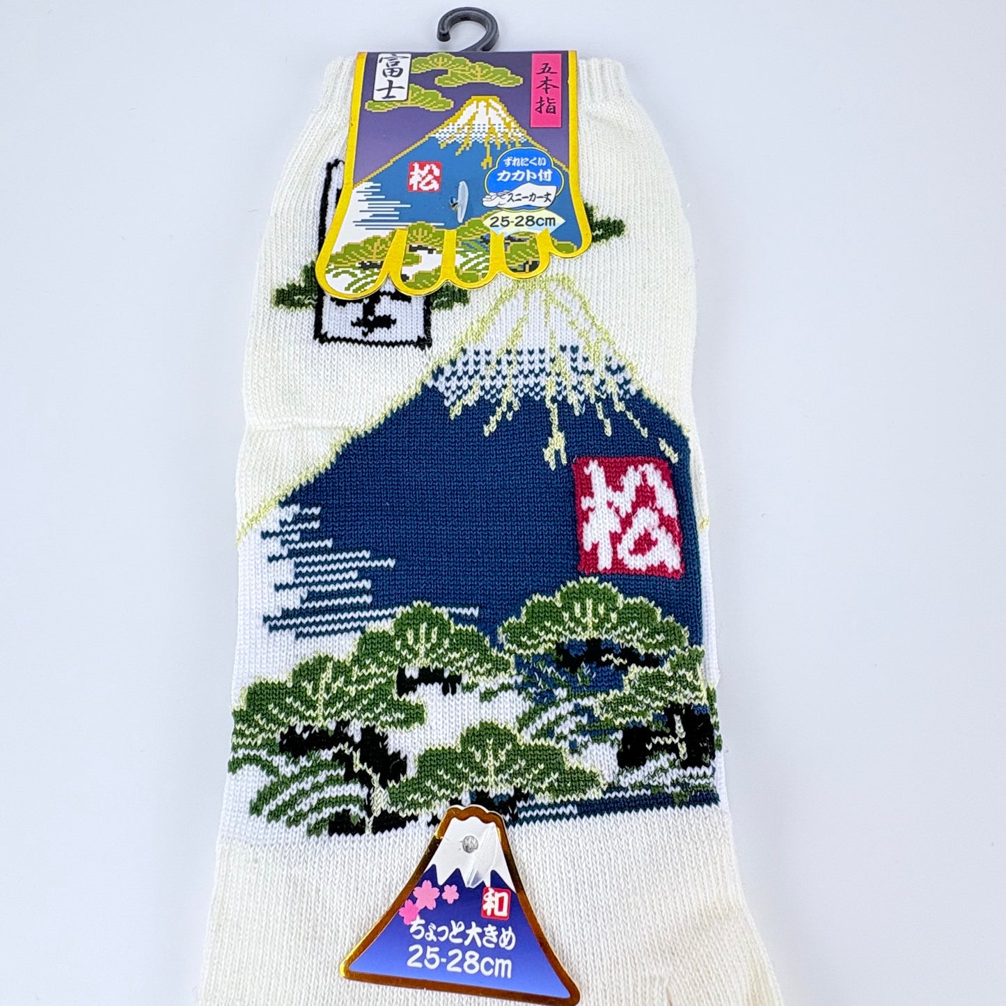 Pětiprsté ponožky – Mount Fuji & krajina | 4 barvy | Japonský design