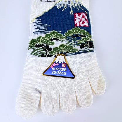 Pětiprsté ponožky – Mount Fuji & krajina | 4 barvy | Japonský design