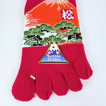 Pětiprsté ponožky – Mount Fuji & krajina | 4 barvy | Japonský design
