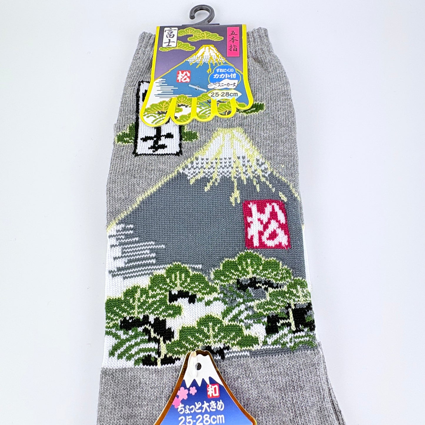 Pětiprsté ponožky – Mount Fuji & krajina | 4 barvy | Japonský design