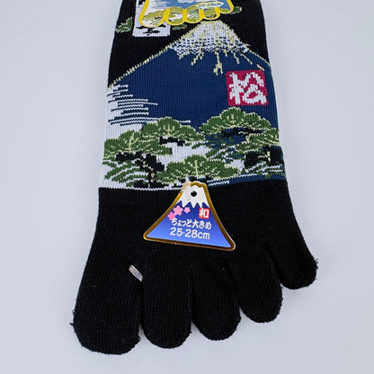 Pětiprsté ponožky – Mount Fuji & krajina | 4 barvy | Japonský design
