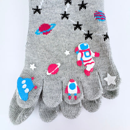 Pětiprsté ponožky – Vesmír & astronaut | 3 barvy | Japonský design