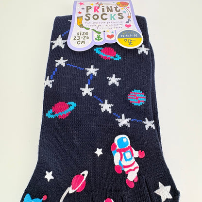 Pětiprsté ponožky – Vesmír & astronaut | 3 barvy | Japonský design