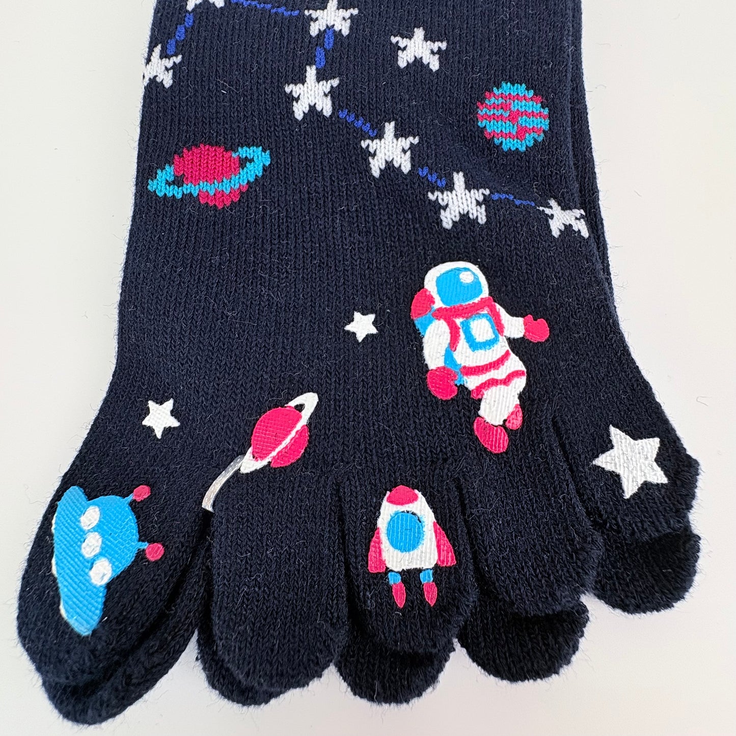 Pětiprsté ponožky – Vesmír & astronaut | 3 barvy | Japonský design