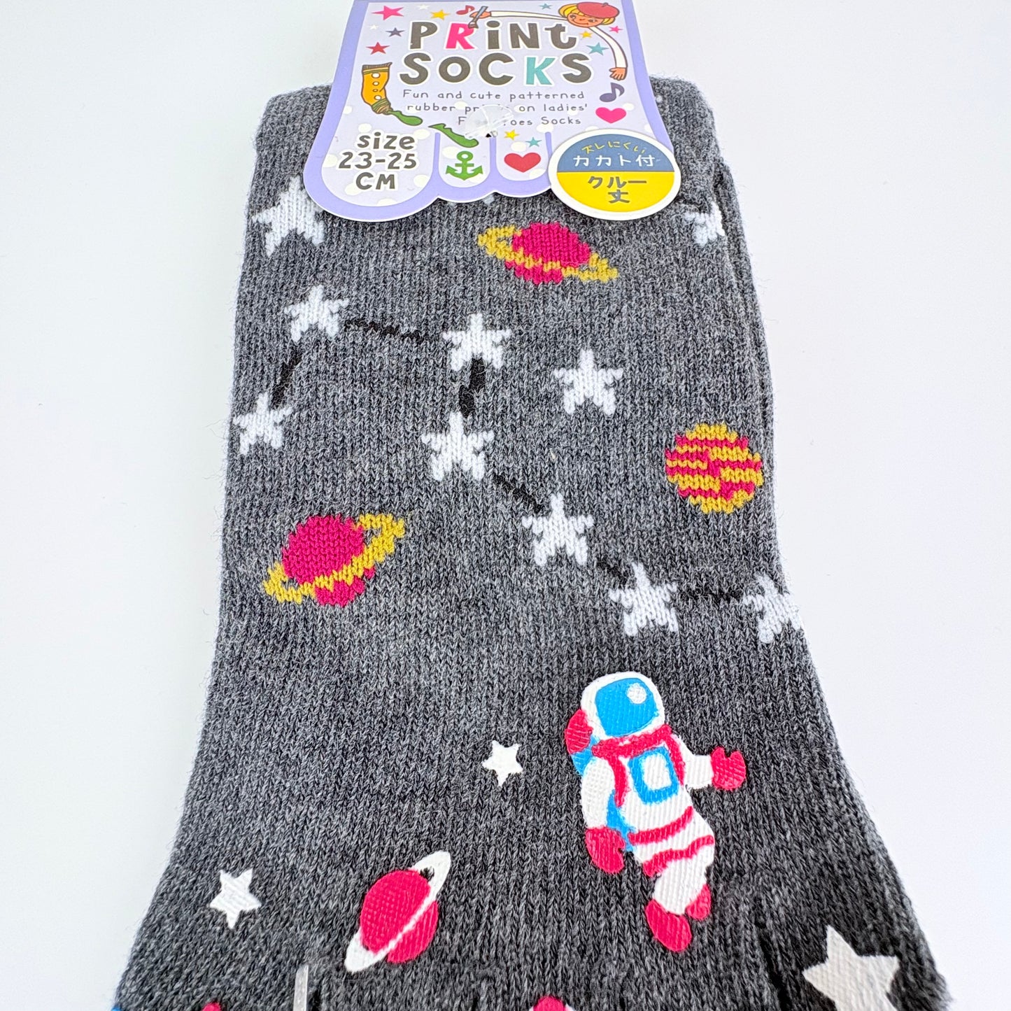 Pětiprsté ponožky – Vesmír & astronaut | 3 barvy | Japonský design