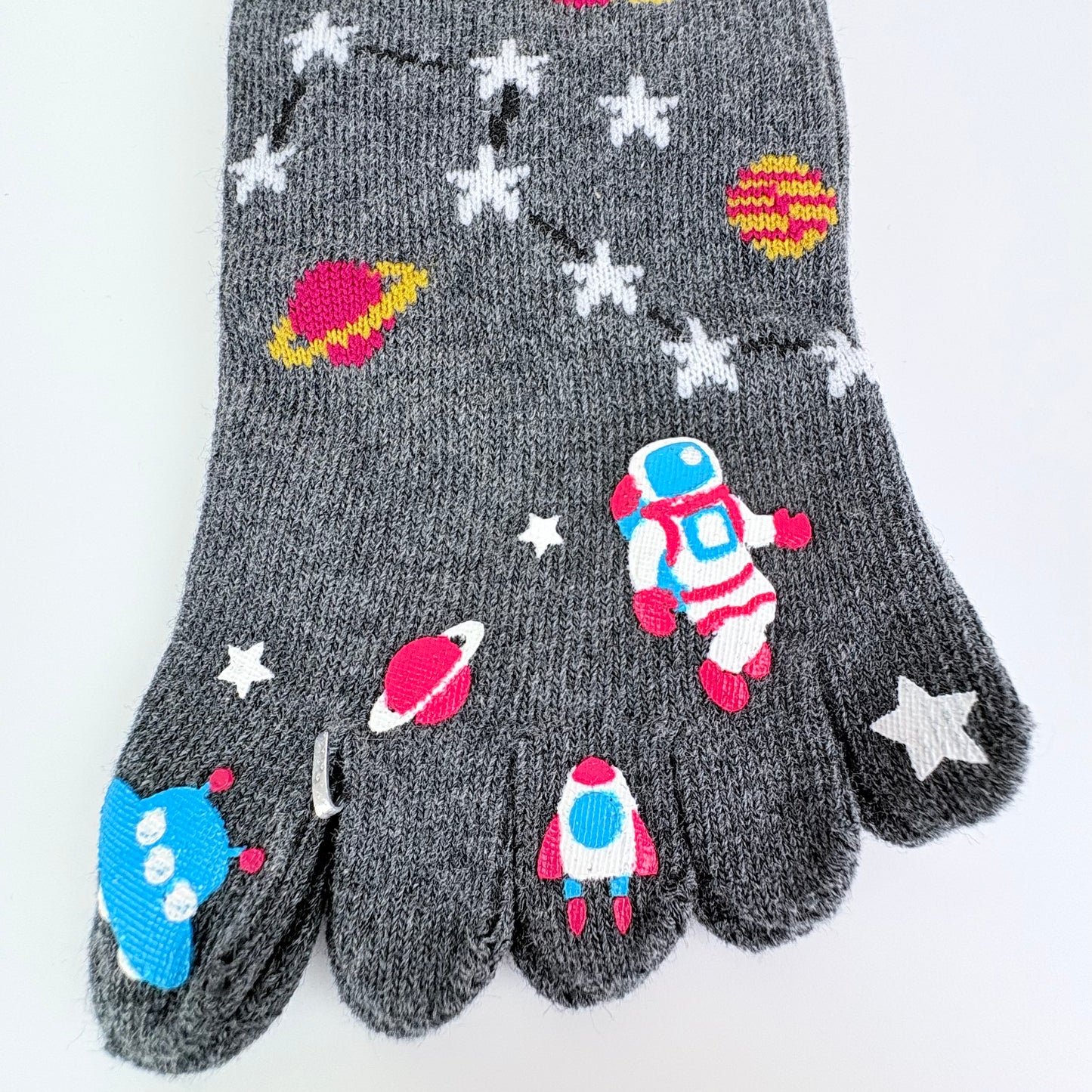 Pětiprsté ponožky – Vesmír & astronaut | 3 barvy | Japonský design