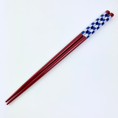 Bambusové jídelní hůlky Ichimatsu Navy 22,5 cm | Made in Japan
