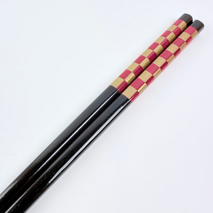 Bambusové jídelní hůlky Ichimatsu Red 22,5 cm | Made in Japan