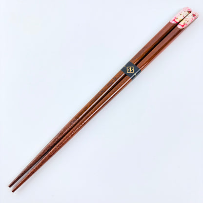 Dřevěné jídelní hůlky Maneki Neko 23 cm | Made in Japan