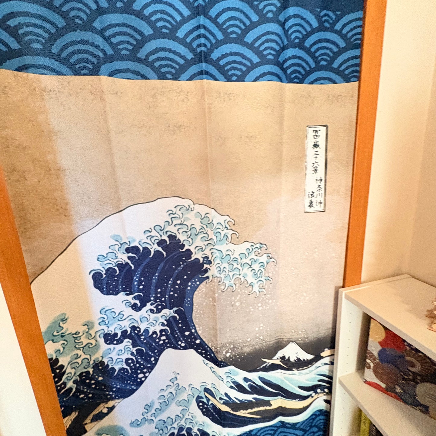 Noren závěs Velká vlna 85 × 180 cm | Made in Japan