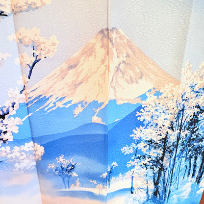 Noren závěs Fuji v zimě 85 × 150 cm | Made in Japan