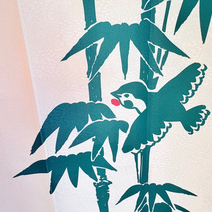 Noren závěs Bamboo Sparrow 85 × 150 cm | Made in Japan